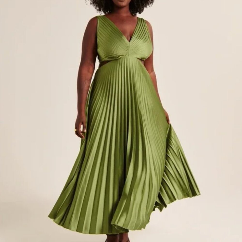 Abercrombie Giselle Pleated Cut Out Dress LT